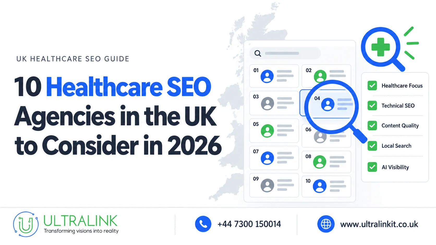 10 Healthcare SEO Agencies in the UK to Consider in 2026