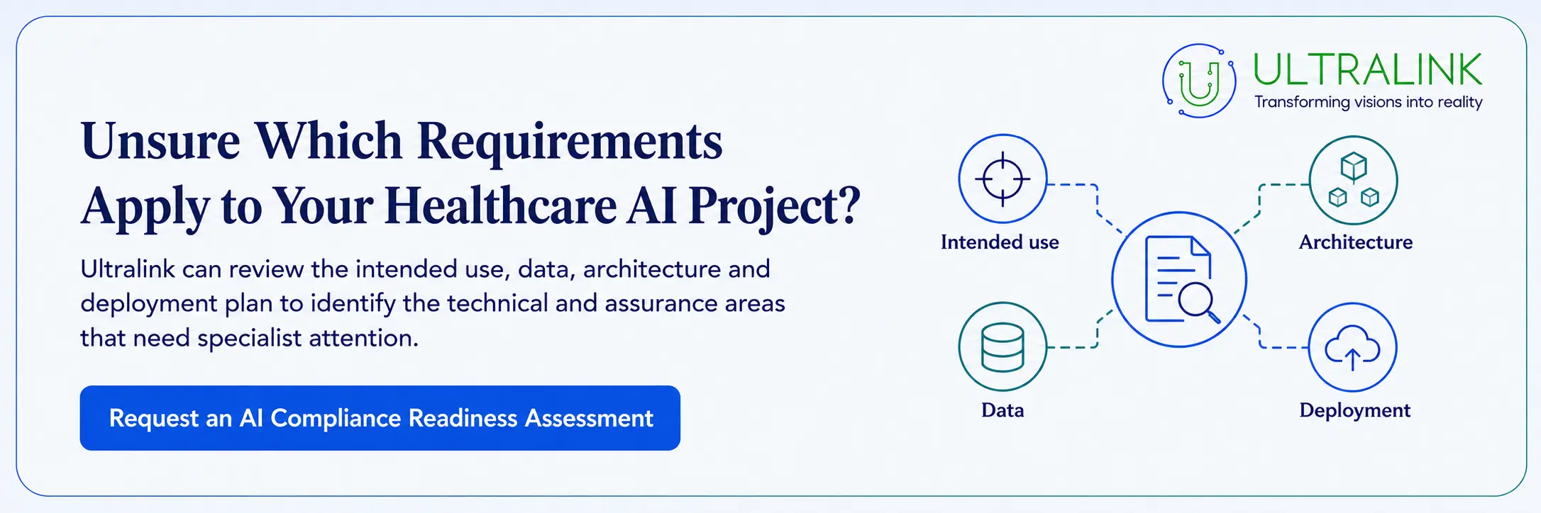 Requirements that apply for your healthcare AI project